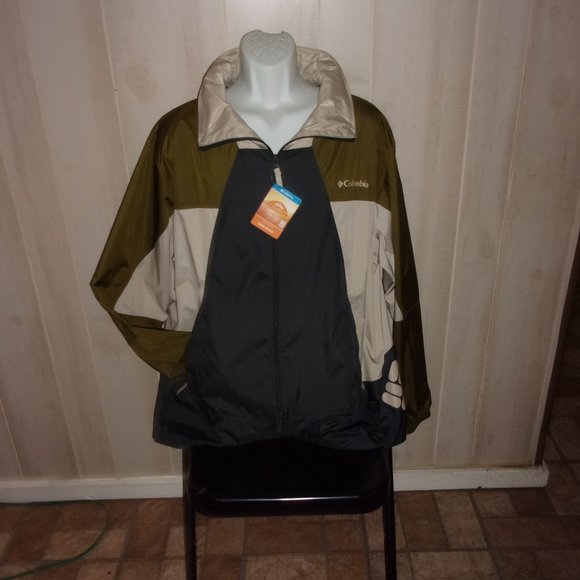 Columbia Point park hooded windbreaker Jacket XL
